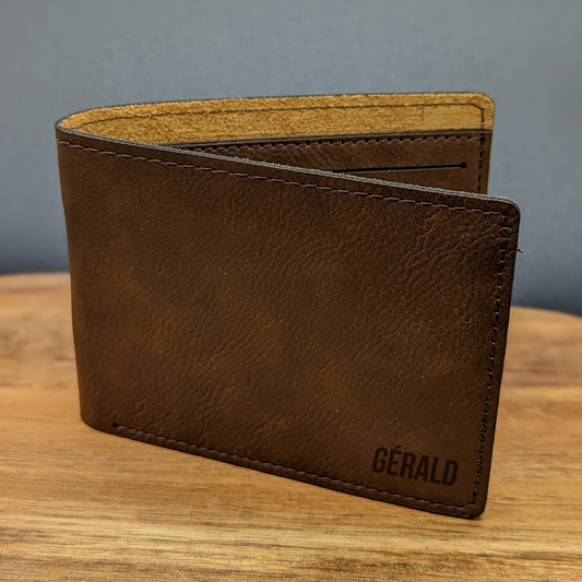 Custom Engraved Leatherette Wallet