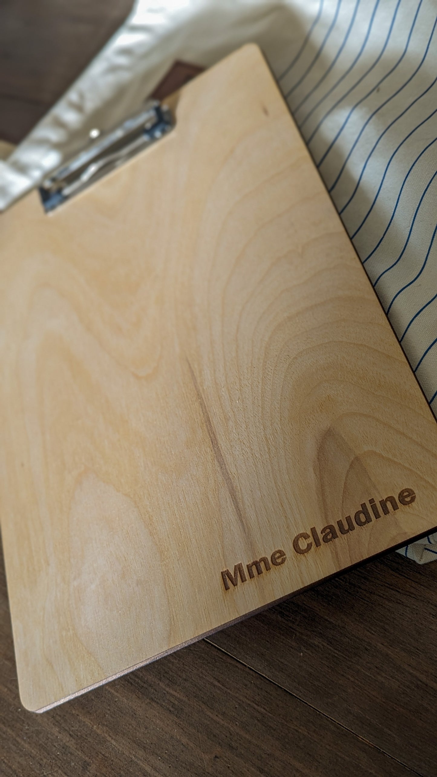 Custom Engraved Wooden Clipboard