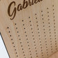 Personalized Free-Standing Wood Stud Earring Holder