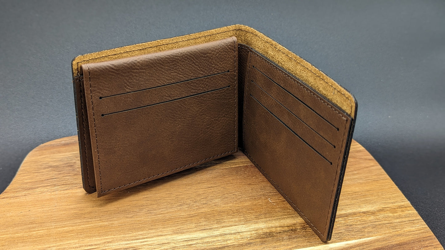 Custom Engraved Leatherette Wallet