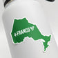 Franco-Ontarian Sticker - Ontario Silhouette with Trillium and Fleur-de-Lys