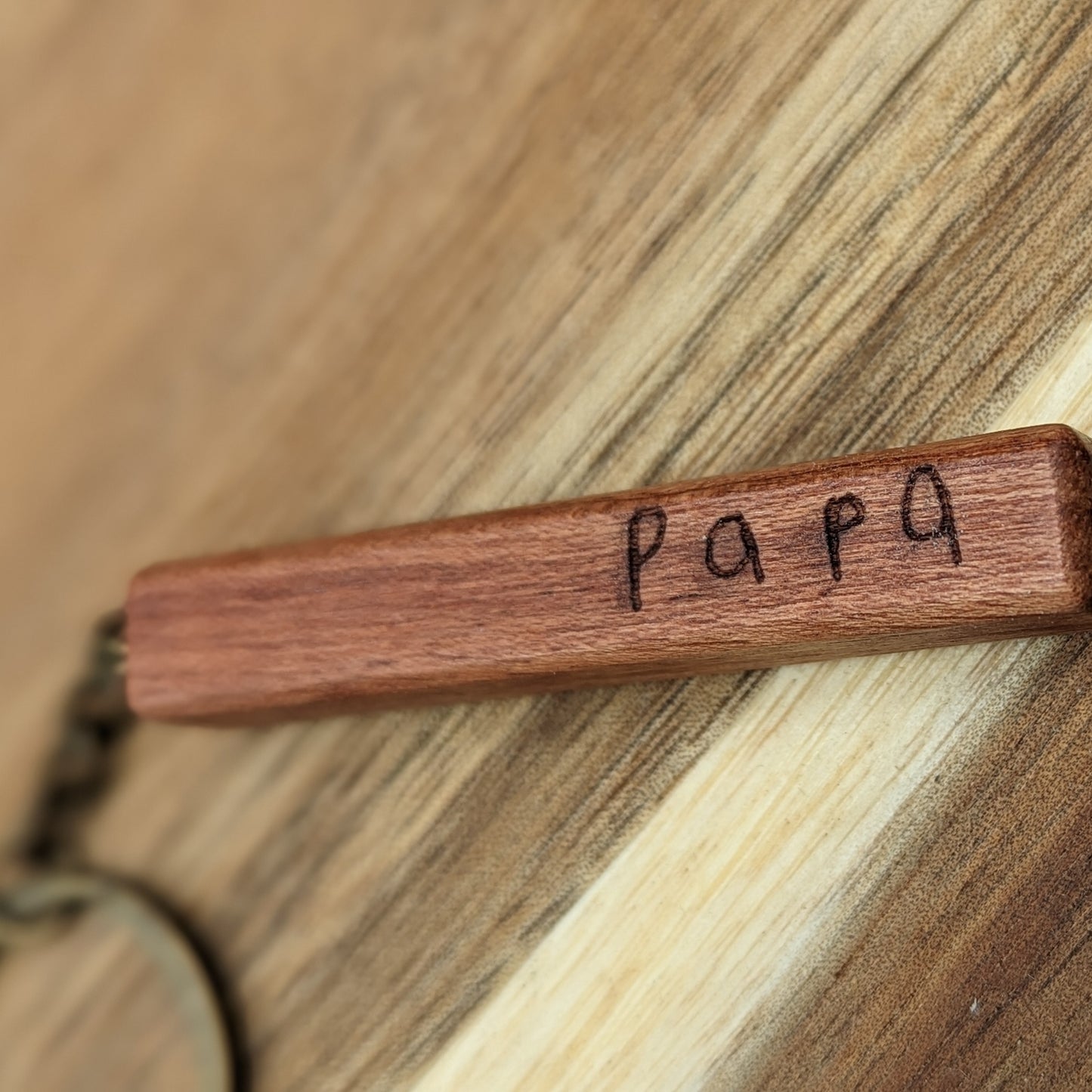 Custom Engraved Wooden Keychain