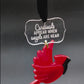 Cardinal Acrylic Ornament - "Cardinals Appear When Angels Are Near"