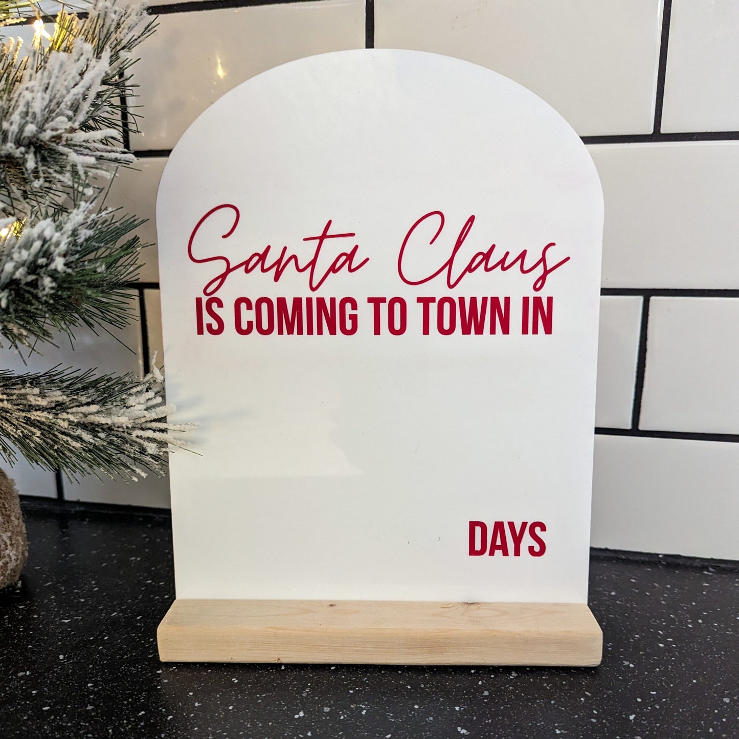 Countdown to Christmas Dry Erase Sign