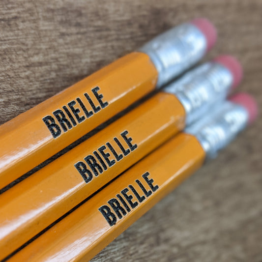 Custom Engraved Classic Pencils (6 pack)