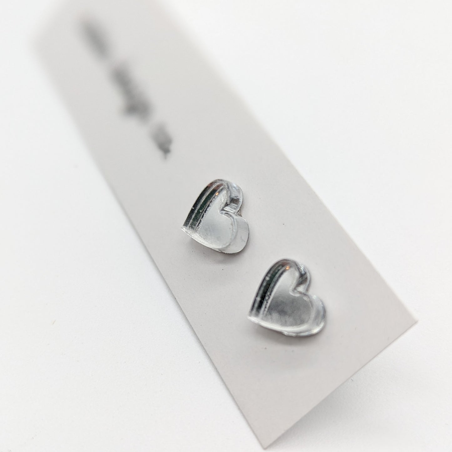 Cute Heart or Star Shaped Laser Cut Stud Earrings