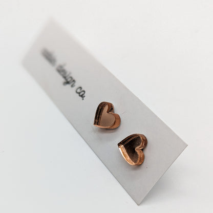 Cute Heart or Star Shaped Laser Cut Stud Earrings