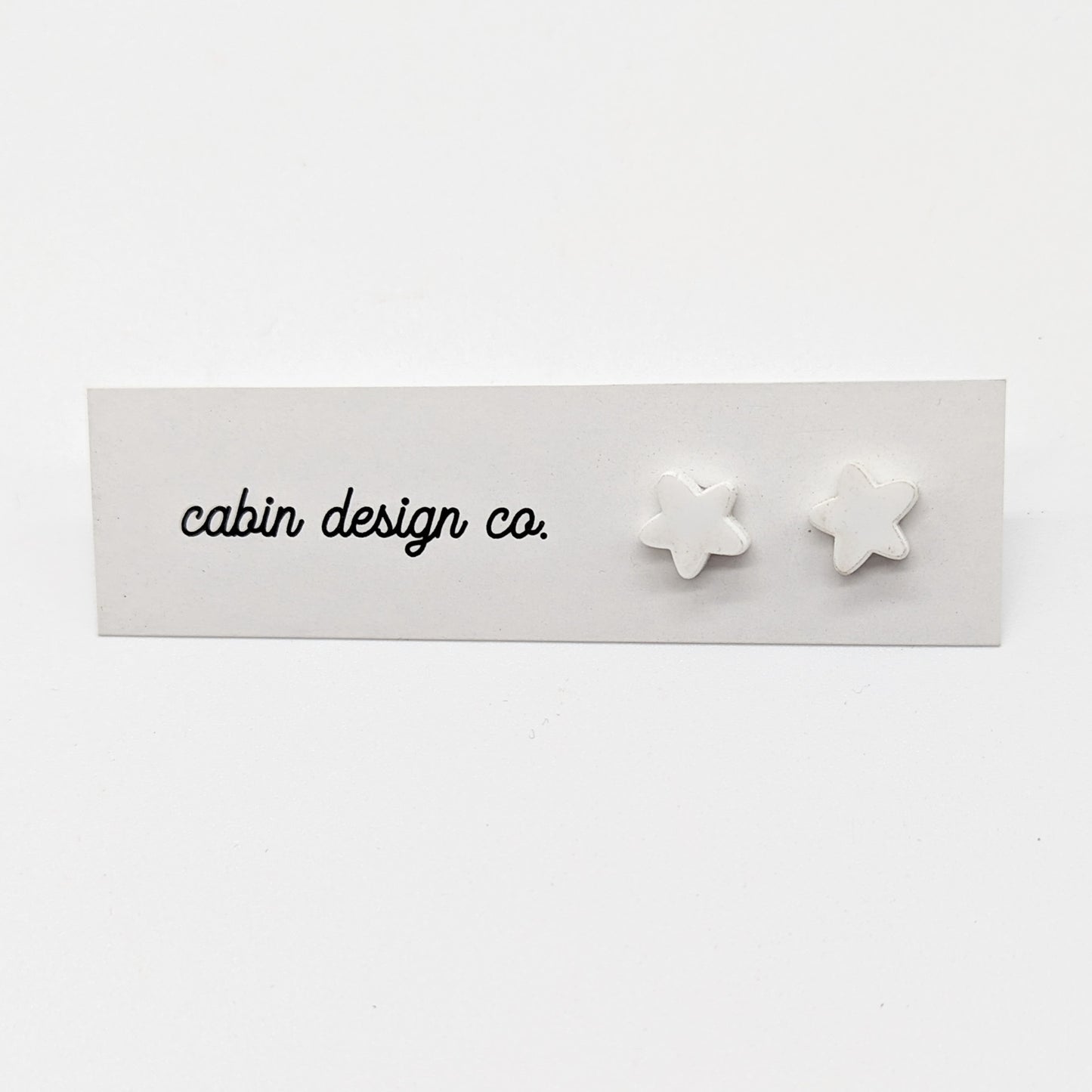 Cute Heart or Star Shaped Laser Cut Stud Earrings