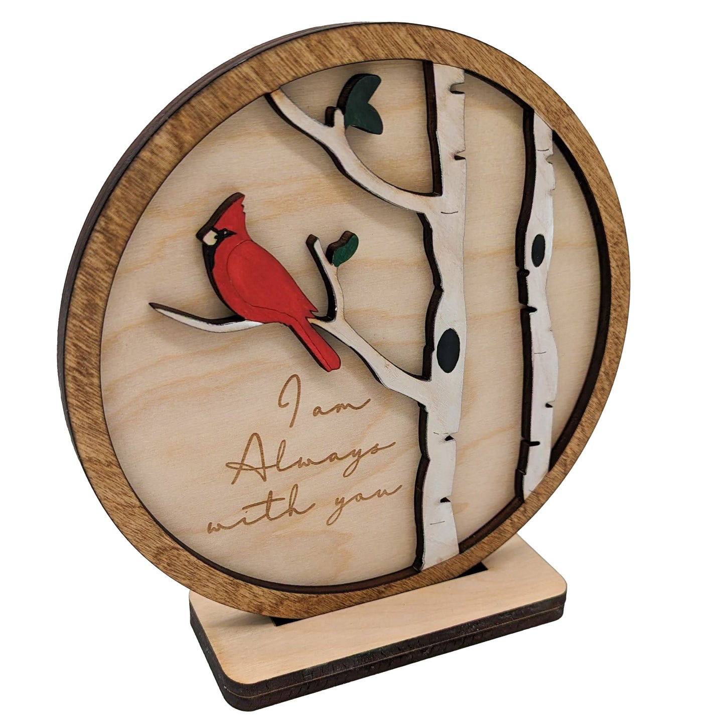 Memorial Cardinal or Blue Jay Memorial shelf sitter